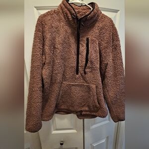 PINK Victoria's Secret Brown Sherpa Jacket